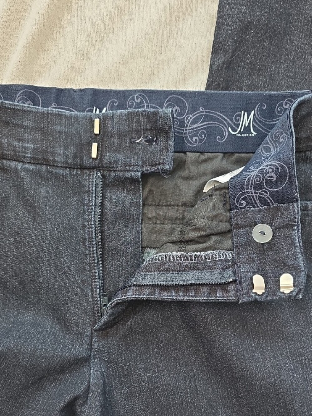 JM Collection Dark Indigo Straight-Leg Jeans - Picture 7 of 11